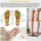 EMS Foot Massage Pad for Mothers Day Gift – Electric Muscle Stimulator for Feet & Legs, Rechargeable Body Massager for Pain Relief & Circulation Improvement