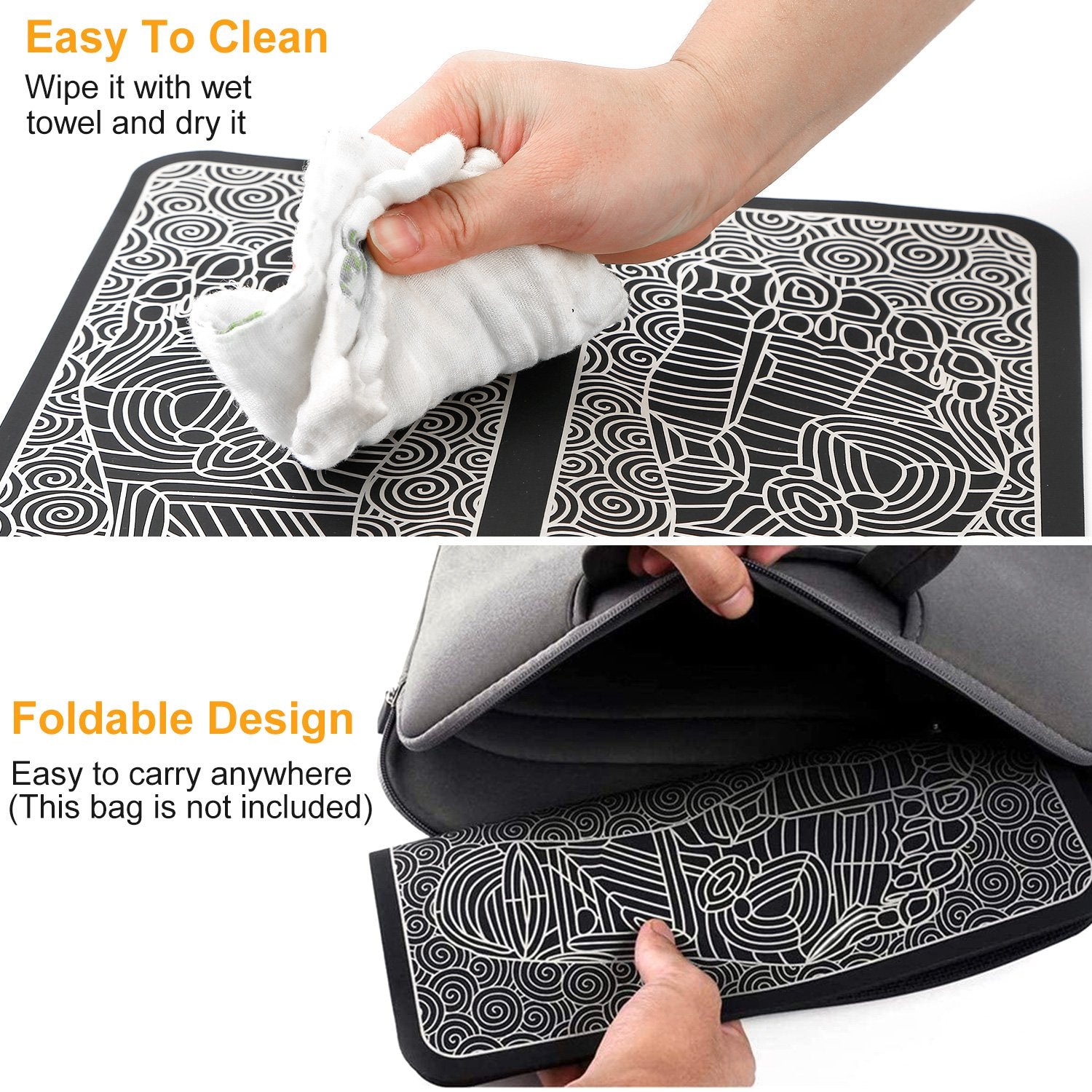 EMS Foot Massage Pad for Mothers Day Gift – Electric Muscle Stimulator for Feet & Legs, Rechargeable Body Massager for Pain Relief & Circulation Improvement