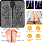 EMS Foot Massage Pad for Mothers Day Gift – Electric Muscle Stimulator for Feet & Legs, Rechargeable Body Massager for Pain Relief & Circulation Improvement