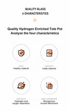 1.5L Hydrogen Water Bottle – Portable Hydrogen-Rich Water Generator with SPE Technology | Rechargeable Anti-Oxidant Wellness Bottle