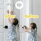 Baby Proof Door Lock: Snap-On Safety Lock for Knobs & Levers | No Drill or Adhesive Required