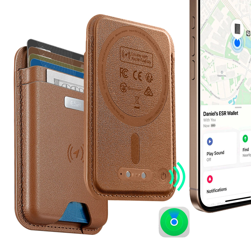 ESR MagSafe Wallet with Find My Support – Strong Magnetic 5-Card Holder for iPhone 12/ 13/ 14/ 15/ 16/ 17 Series