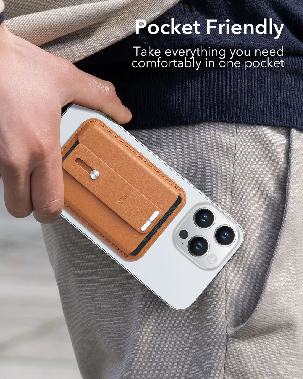 ESR MagSafe Wallet with Find My Support – Strong Magnetic 5-Card Holder for iPhone 12/ 13/ 14/ 15/ 16/ 17 Series