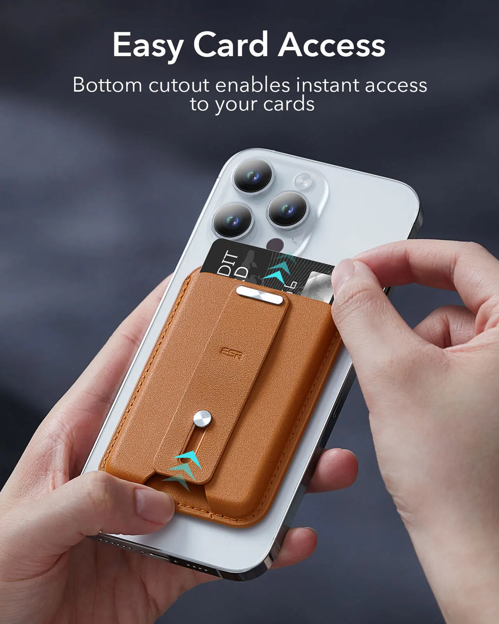 ESR MagSafe Wallet with Find My Support – Strong Magnetic 5-Card Holder for iPhone 12/ 13/ 14/ 15/ 16/ 17 Series