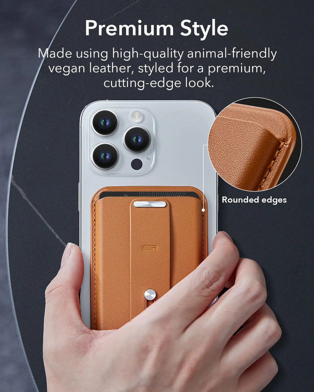 ESR MagSafe Wallet with Find My Support – Strong Magnetic 5-Card Holder for iPhone 12/ 13/ 14/ 15/ 16/ 17 Series
