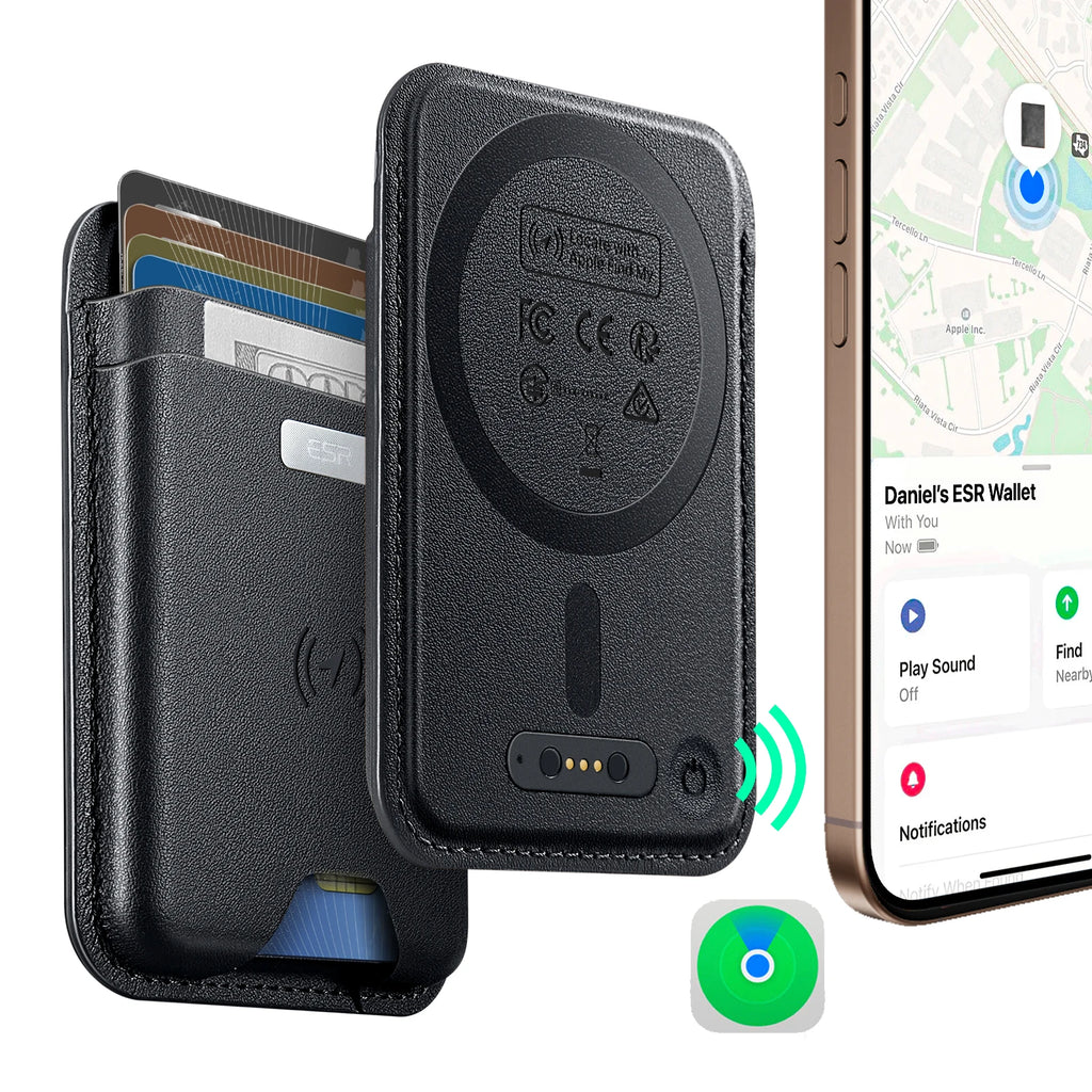 ESR MagSafe Wallet with Find My Support – Strong Magnetic 5-Card Holder for iPhone 12/ 13/ 14/ 15/ 16/ 17 Series