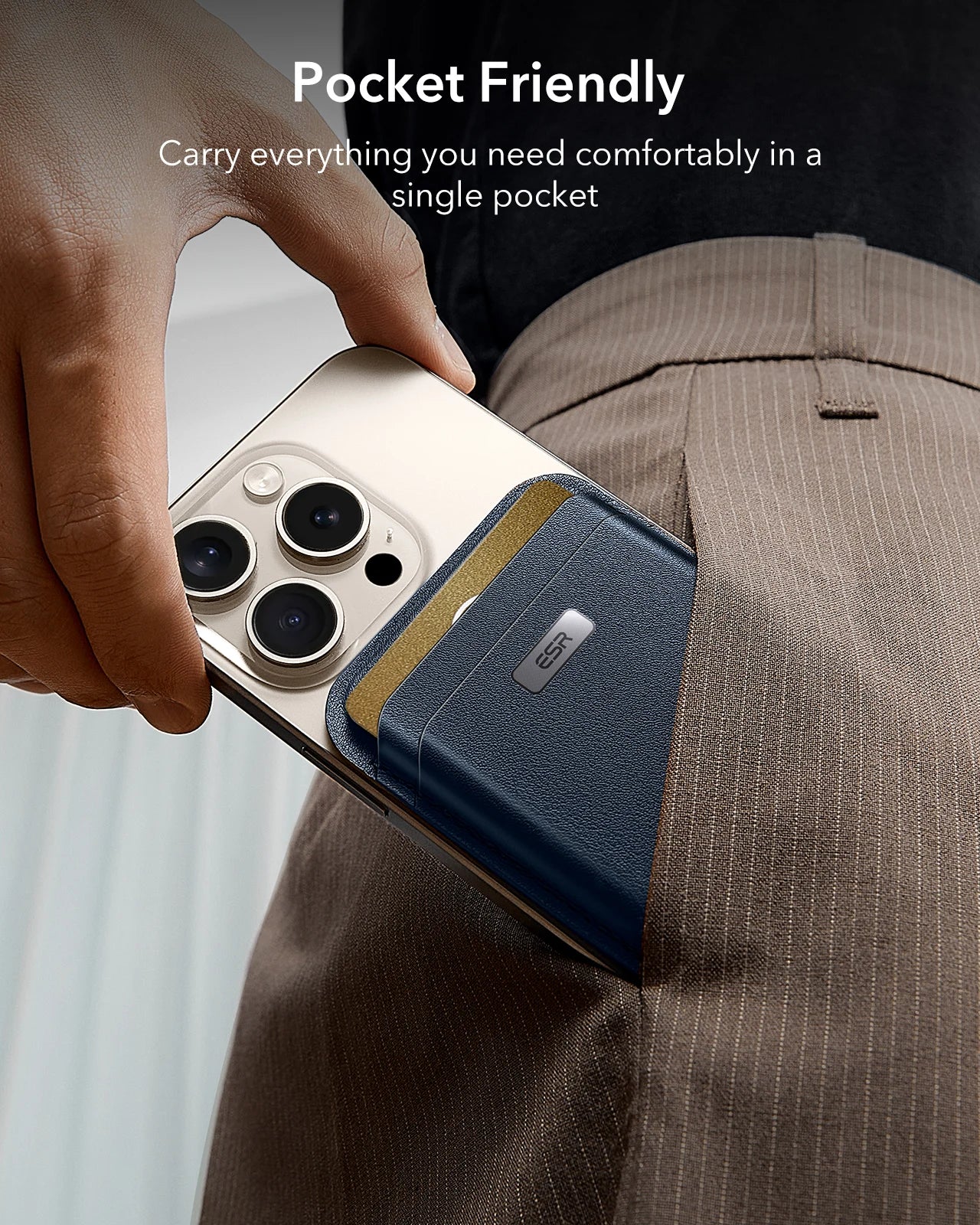 ESR MagSafe Wallet with Find My Support – Strong Magnetic 5-Card Holder for iPhone 12/ 13/ 14/ 15/ 16/ 17 Series