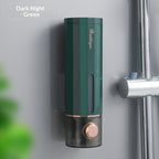 Punch-Free Wall Mounted Soap Dispenser for Home Bathrooms | Refillable Shampoo & Liquid Soap Holder | Space-Saving Bathroom Organizer | Easy Installation No Drill Needed